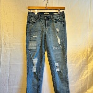 Jessica Simpson Blue Distressed Boyfriend Jeans